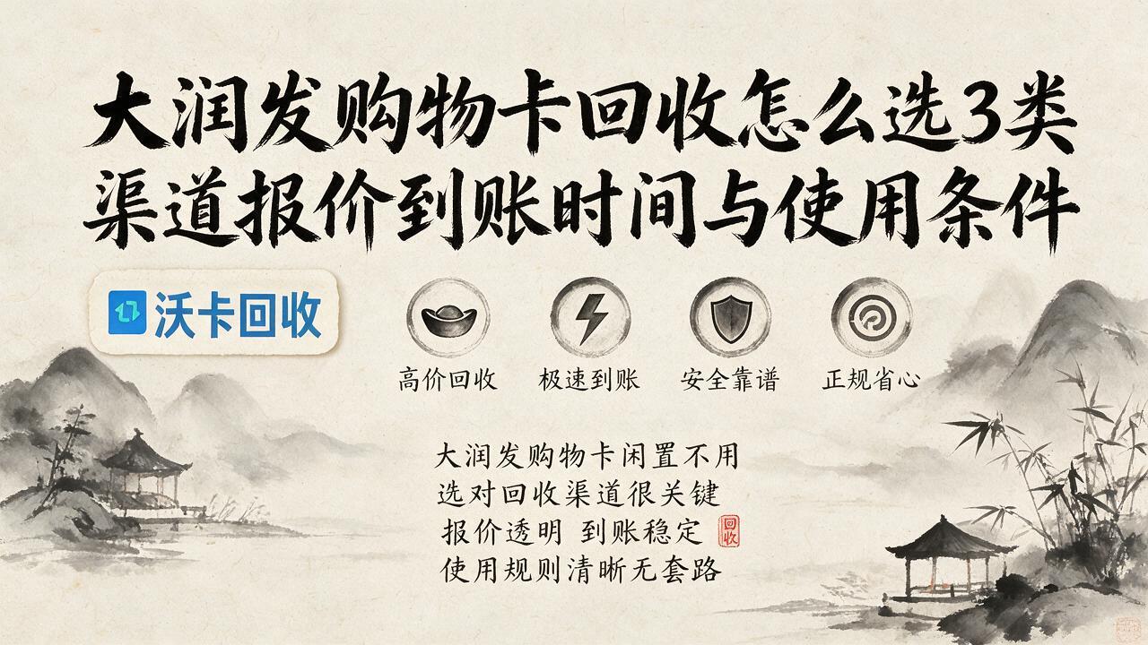 南通大润发购物卡回收