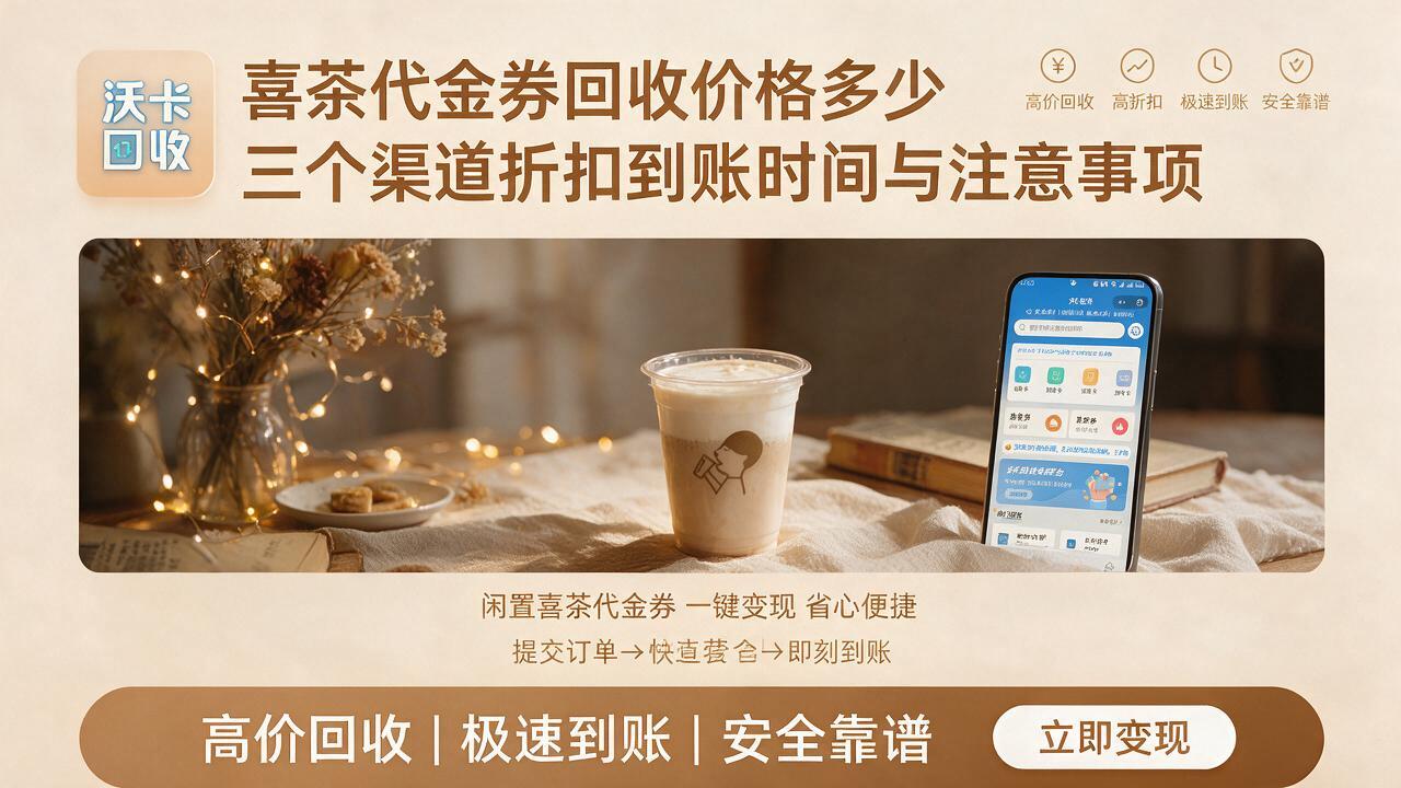 湖州喜茶代金券回收