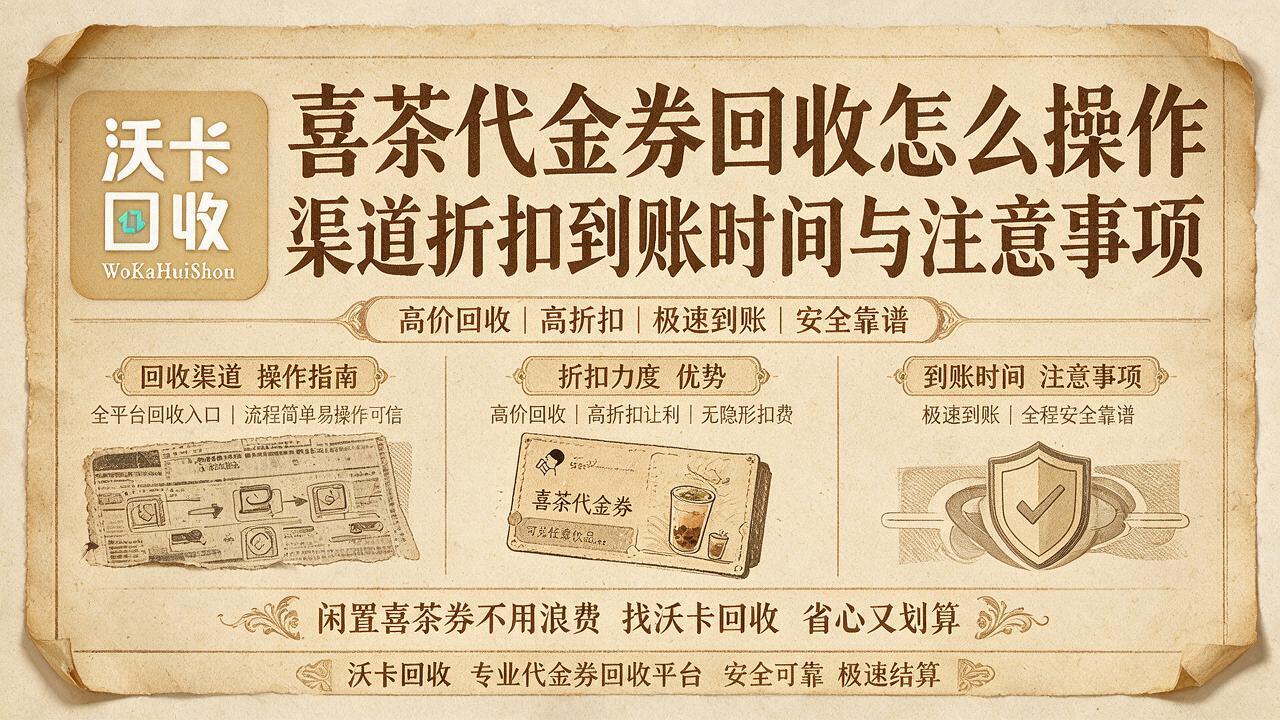定安喜茶代金券回收