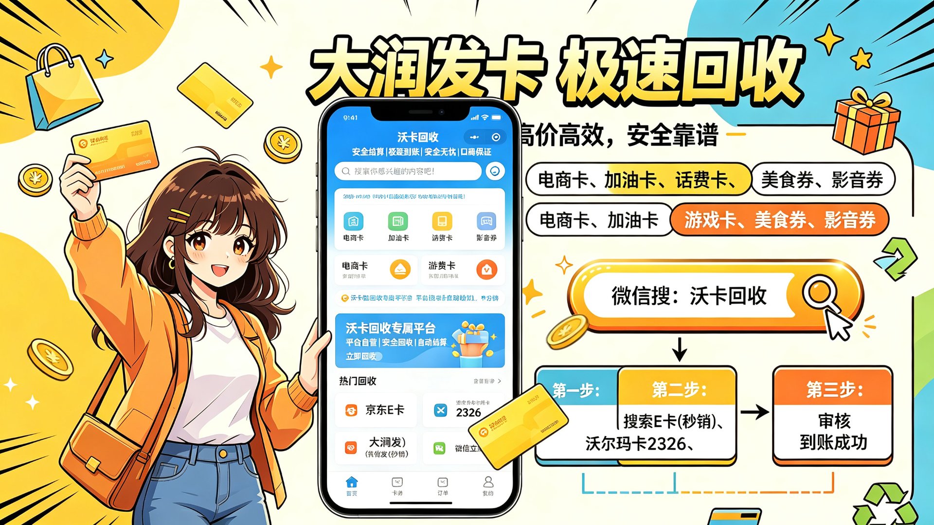 中百提货券怎么变现?三种渠道到账时效对比,沃卡回收实测折扣率最高