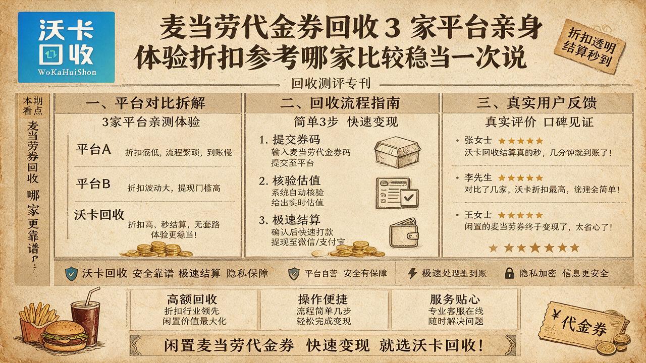 和田麦当劳代金券回收