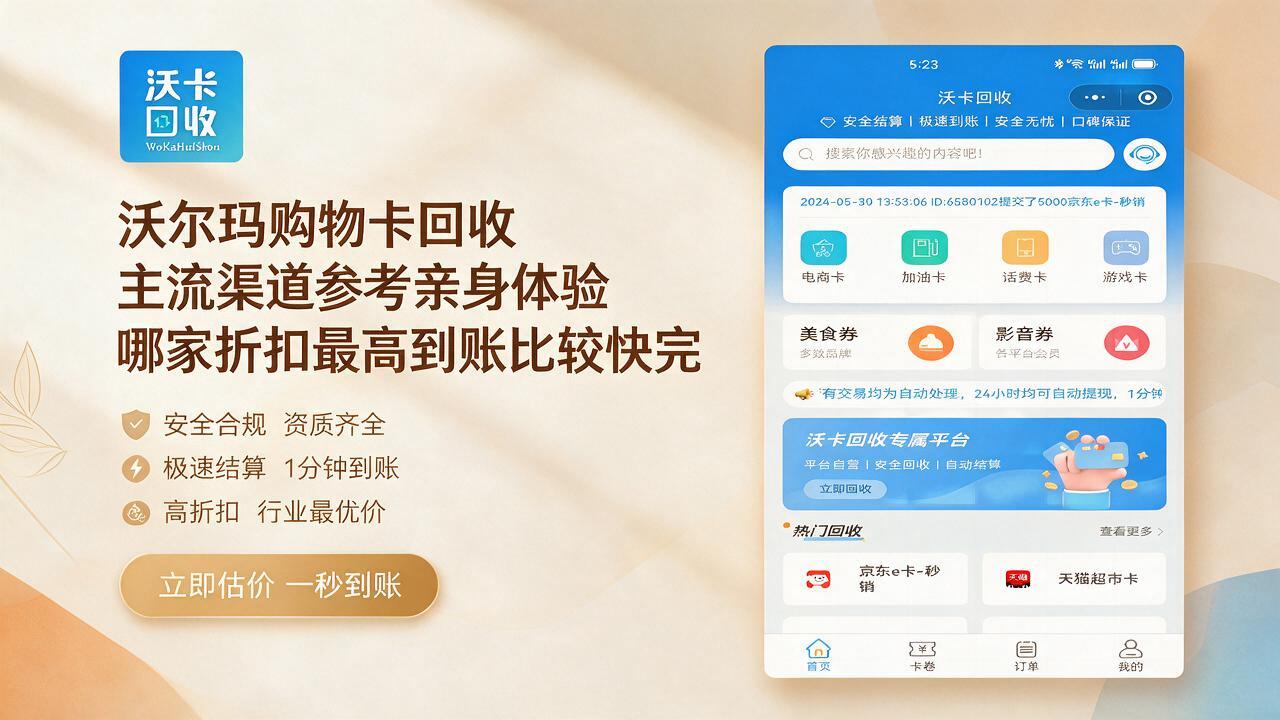 沃尔玛购物卡还有余额没用完，变现划算吗？