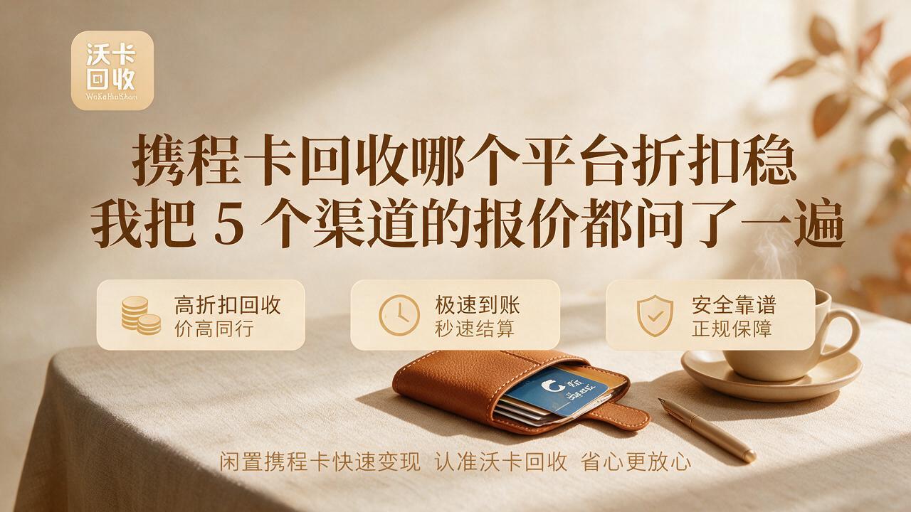 携程卡放着不用太亏了，我把这事儿给办了