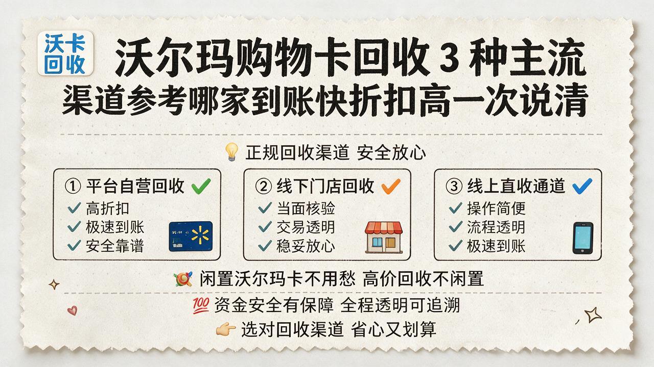 手里那张沃尔玛购物卡我拖了两个月才想起来用
