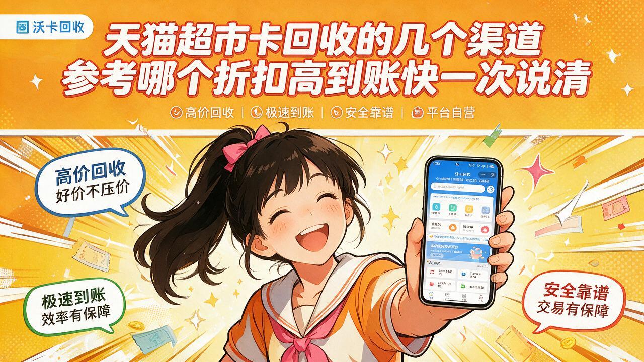 天猫超市卡回收价格怎么算?我参考了4家平台,最后选了沃卡回收