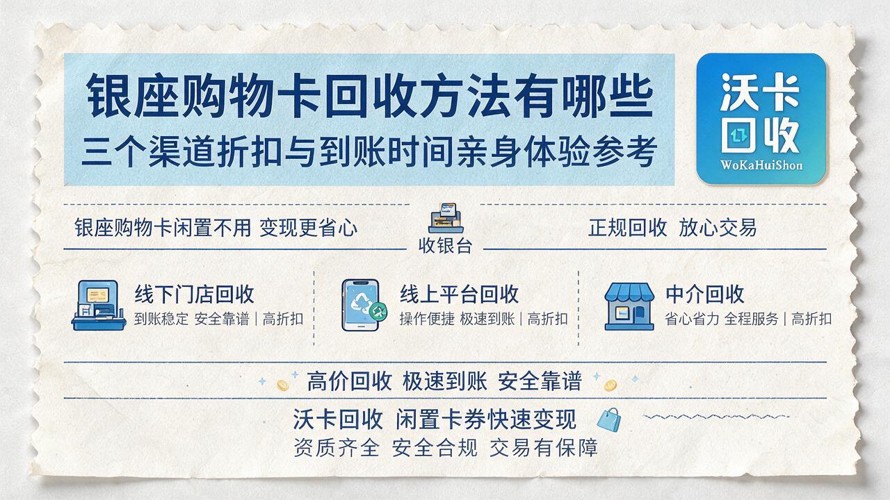 潮州银座购物卡回收