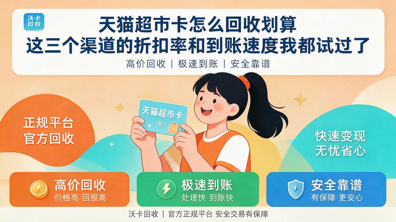 天猫超市卡回收一般几折？手里的卡还有仨月到期
