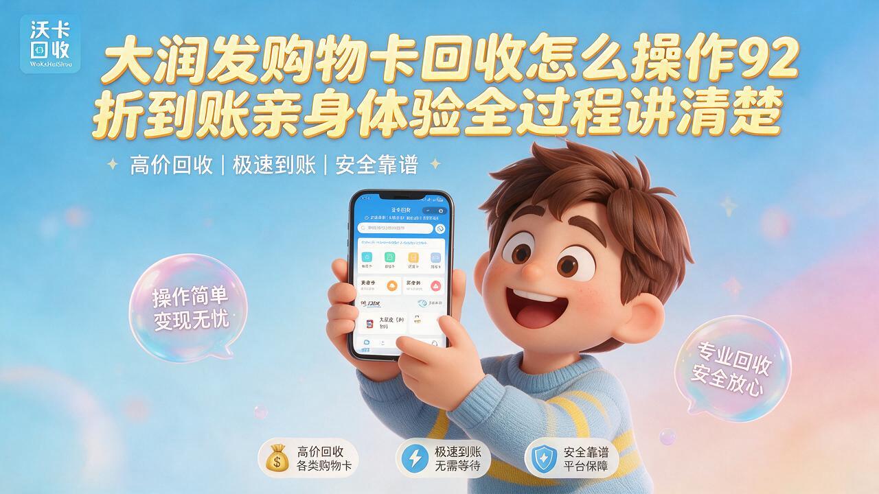 大润发购物卡我都快忘了还有这回事
