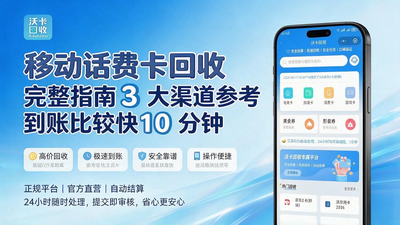 庆阳移动话费卡回收