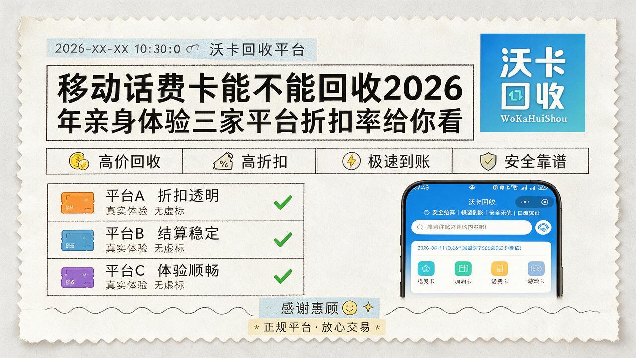 衡水移动话费卡回收