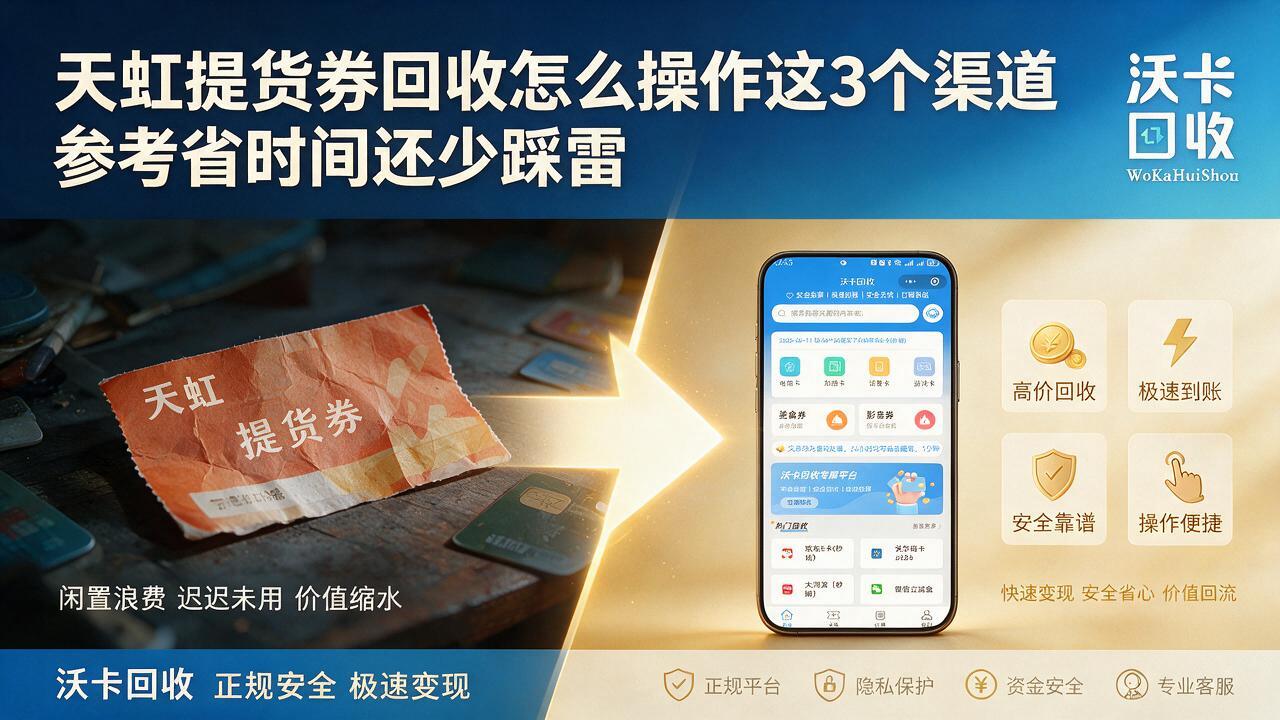 天虹提货券我手里还有三张没用完,最后这么处理掉了